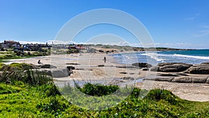 Beach view in Punta del Diablo in Uruguay