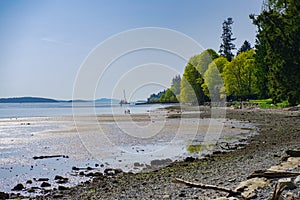 Beach view of Salt Spring Island in British Columbia, Canada
