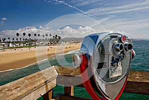 Beach view with Telescope