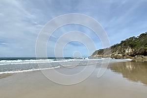 Beach views from a tropical island paradise off Queensland, Australia