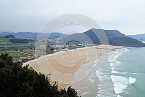 Beach and village of Berria