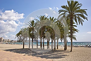 Beach at Villajoyosa, Spain