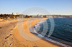 Beach at Vina del Mar, Chile photo