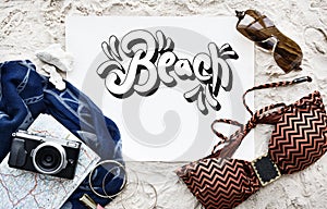 Beach Vocation Enjoy Holidays Summer Concept