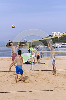 Beach Volley recreational sport on the beach