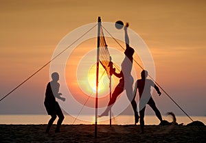 Beach volleyball photo