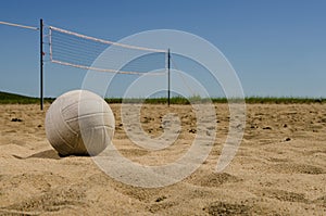 Beach volleyball court