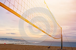 Beach volleyball net