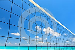 Beach volleyball net
