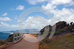 Beach walk way