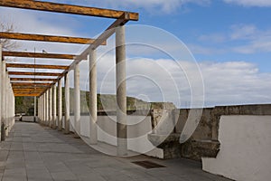 Beach wall in the Azores