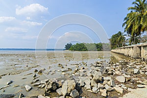 Beach wall stone