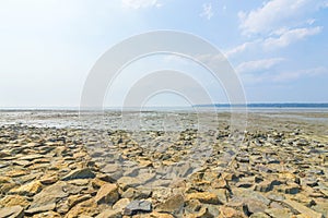 Beach wall stone