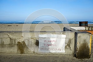 Beach Warning about Common Sense Restrictions