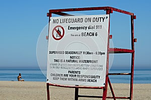 Beach Warnings