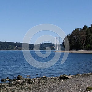 Beach and water landscape in PNW