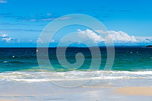 Beach water view in the city of Huskisson, NSW, Australia