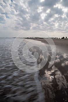 Beach waves in Muscat