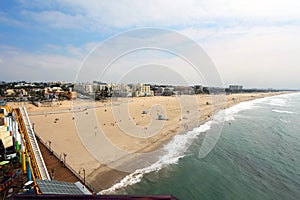 Beach Waves Santa Monica California USA