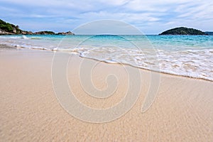 Beach and waves at Similan National Park in Thailand