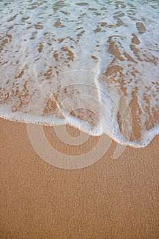 Beach Waves in Tropical Country