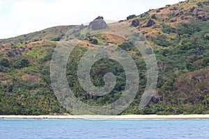 A beach in Wayasewa Island, Yasawa Islands, Fiji