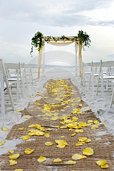 Beach Wedding Aisle photo