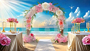 beach wedding decorations