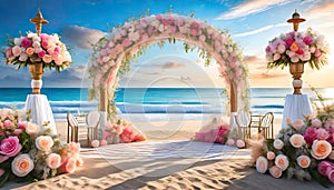 beach wedding decorations