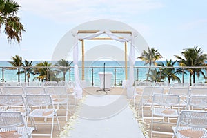 Beach Wedding - overlooking ocean