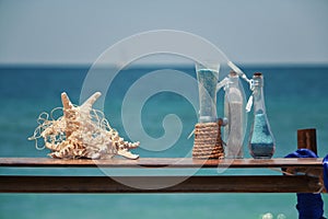 Beach Wedding Setup with Table on the Beach