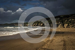 Beach of whitepark near portrush