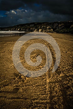 Beach of whitepark near portrush