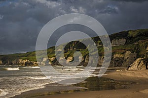 Beach of whitepark near portrush