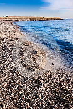 Beach in winter time