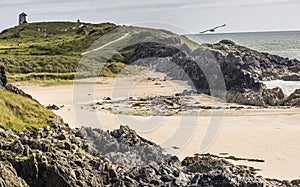 Beach on Ynys Llanddwyn, Anglesey, Wales, UK