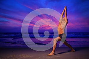 Beach yoga