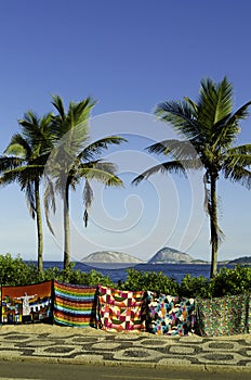 Beach Yokes Hanging on a Fence in Rio de Janeiro