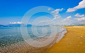 Beach in Zakynthos island , Greece.