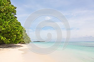Beach on Zapatilla island, Bocas del Toro, Panama photo
