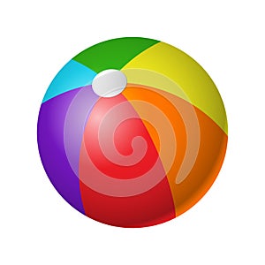 Beachball - modern vector realistic isolated object