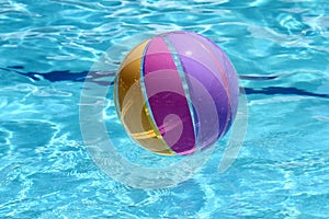 Beachball and swimmingpool