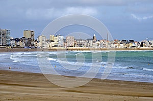 Beache of Les Sables d'Olonne in France