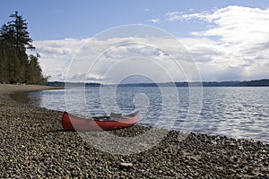 Beached Canoe