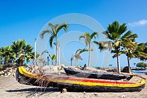 Beached Canoes photo