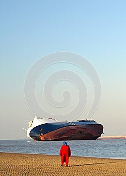 Beached Ship photo
