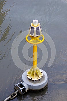 Beached warning buoy