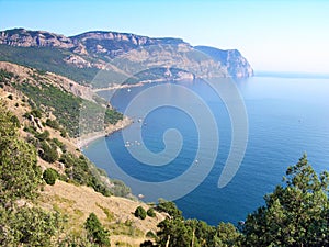 Beaches of Balaklava town, Crimea photo