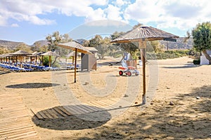 Accessible beach in Greece. photo