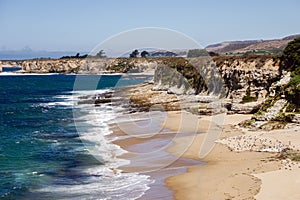 Beaches and cliffs on the Pacific Coast, Wilder Ranch State Park close to Santa Cruz, California